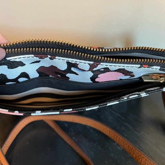 Fossil Blue Floral Crossbody Purse - Picture 7 of 7